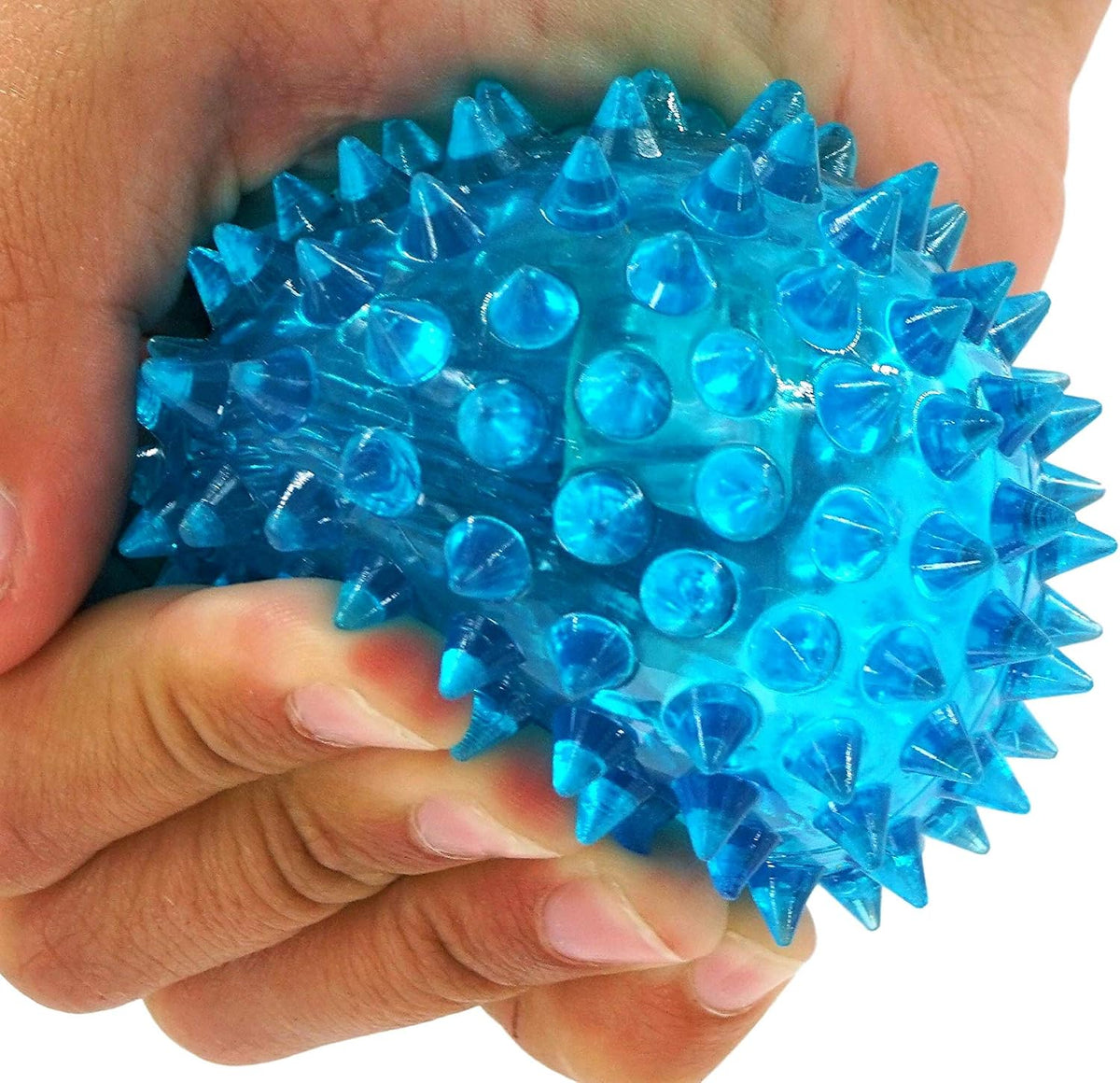 JA-RU Light Up Rubber Spike Balls Fidget Toy 695-4p – Fun for Kids & Family - Spike Balls / 8 Pack of Spike Balls - image 3