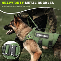 WINSEE Tactical Dog Harness with Dog Leash - X-Large / Green - image 2