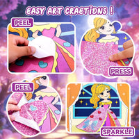 CHICAUP Paint with Water Coloring Books for Kids - Shimmer Princess Purple - image 4