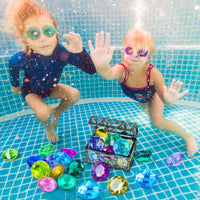 DISHIO Diving Gem Pool Toy 10PCS Big Colorful Diamond Diving Toy - 10pcs Multi-colored - image 3
