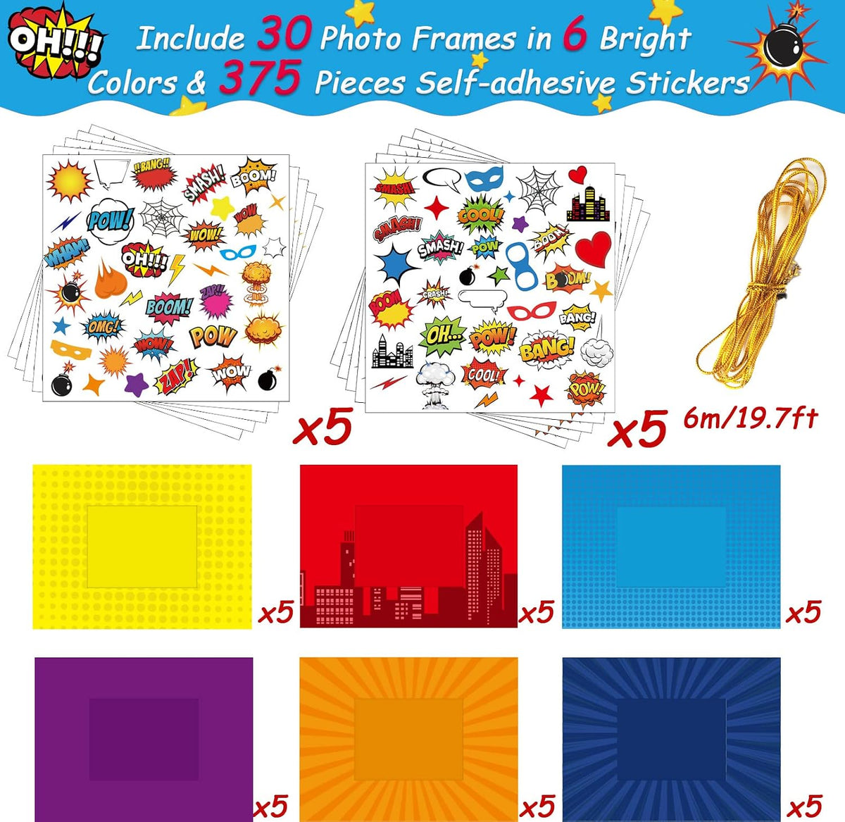 30 Packs Halloween Arts and Crafts for Kids Picture Frame Craft Kits - hero - image 3