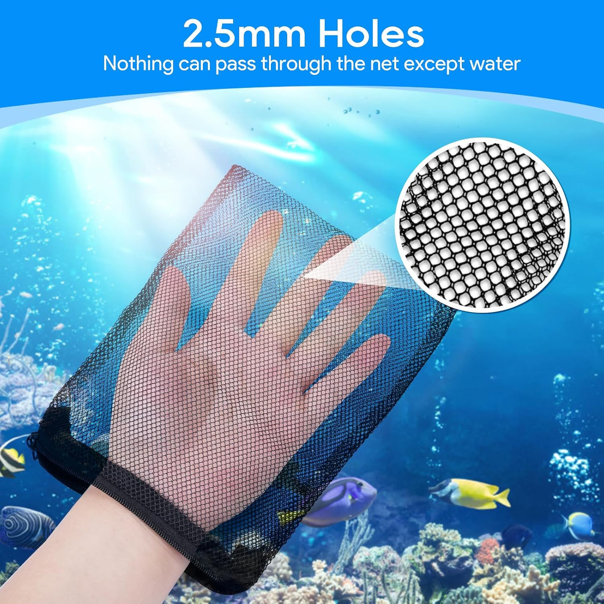 10pc Filter Media Bags for Aquarium - 7.8"x5.9" - 20pack / Black - image 4