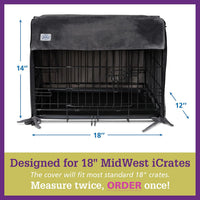 Pet Dreams Dog Crate Cover, Khaki, XX Large, 48" – Essentials for Dogs - Pink Blush / 18.0"L x 12.0"W x 14.0"H - image 2