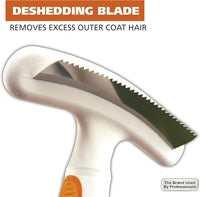 Wahl 2-in-1 Combination Double Row Pet Rake with Hair Shedding Blade for Dog or Cat Fur by The Brand Used by Professionals – Model 858424