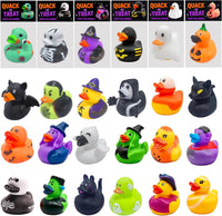 Holydeck 27-piece Halloween rubber ducks in 17 spooky styles with gift cards