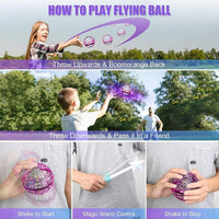 ATHLERIA Magic Flying Orb Ball, Boomerang Hover Balls - Flying Ball with Wand / Pink - image 2