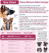 LUCKYPAW Soft Muzzle for Small Medium Sized Dogs, Dog Muzzle to Prevent Biting Chewing, Adjustable Breathable Mouth Guard for Grooming Walking Training(Hot Pink, XS)