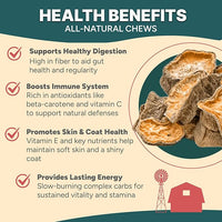 Gaines Family Farmstead Sweet Potato Chips for Dogs - 8 oz Single-Ingredient, All-Natural Dog Treats, Grain-Free & High in Fiber, Made in USA, Crunchy Training Treats