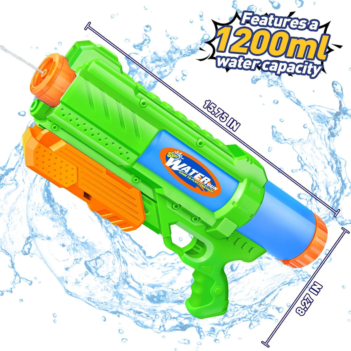 Super Water Gun for Kids Adults: 2 Pack - Green Green - image 2