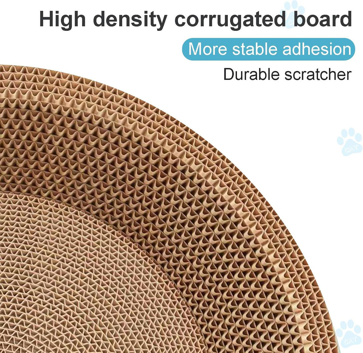Cat Scratcher Bed 23.6x14.9” Extra Large Cardboard Cat Scratching Bed – Essentials for Cats - 1PC-23.6 x 14.9 x 3.9 inches - image 3