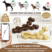 2 Pack Dog Chew Toys for Aggressive Chewers - image 2