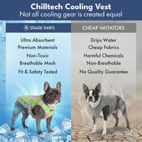 Spark Paws Dog Cooling Vest, Evaporative Summer Cooling - Neon Purple / Large - image 3