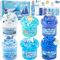 6-Pack Pink Slime Kit for Girls - Ocean