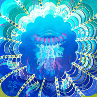 Rooster Metal Wind Spinners - Vivid Jellyfish / 12 Inch - image 3