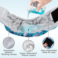 Washable Belly Bands for Male Dogs, Reusable Dog Diapers Male - Large (18"-21") / Dalmatian-Print - image 2