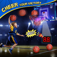 Indoor Basketball Hoop with Auto Scoring - LED Basketball Hoop & Scoreboard - image 2