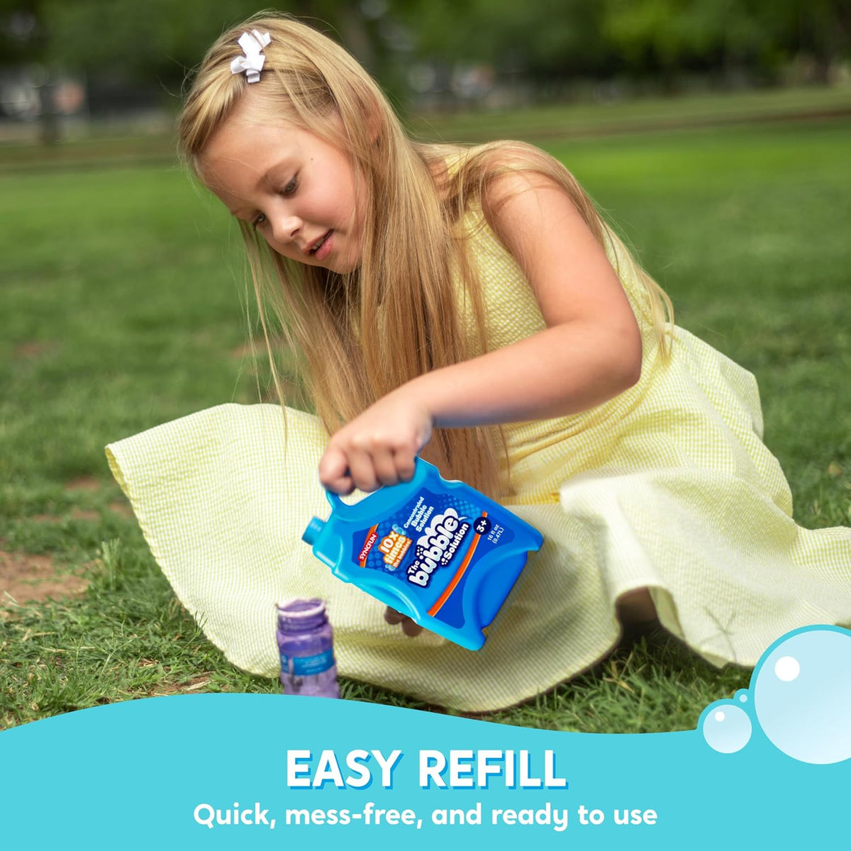 SYNCFUN 16 oz Bubble Solution Refills - Blue / 16 Oz - image 2