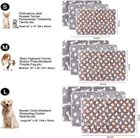 MIWOPET 3 Pack Fleece Pet Blankets Warm Bed Throw for Dogs & Cats - Star/Love/Bone / Small(23"*15") - image 4