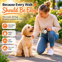 Dual Retractable Dog Leash, Detachable for Single Use - 10 FT - image 4