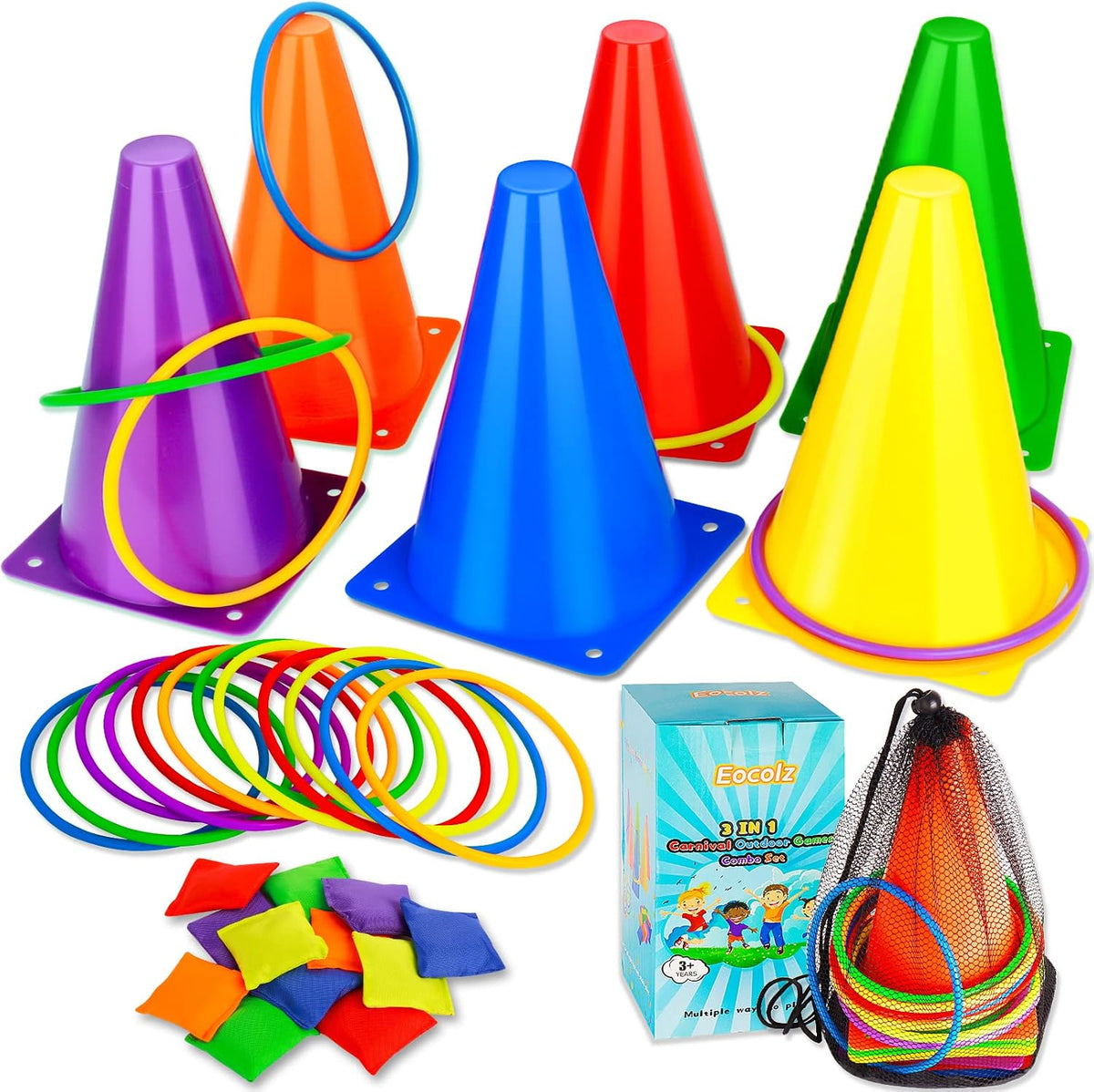 Eocolz 3 in 1 Carnival Games Set - purple