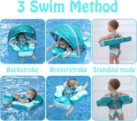 Mambobaby non-inflatable baby float with removable sun canopy and buoyant tail - view 22