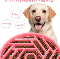 TOBYTO Slow Feeder Dog Bowls Large Medium Breed - Pink - image 3