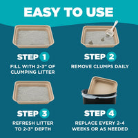 LumaKa Pets disposable cat litter box made of extra thick recycled cardboard - view 3