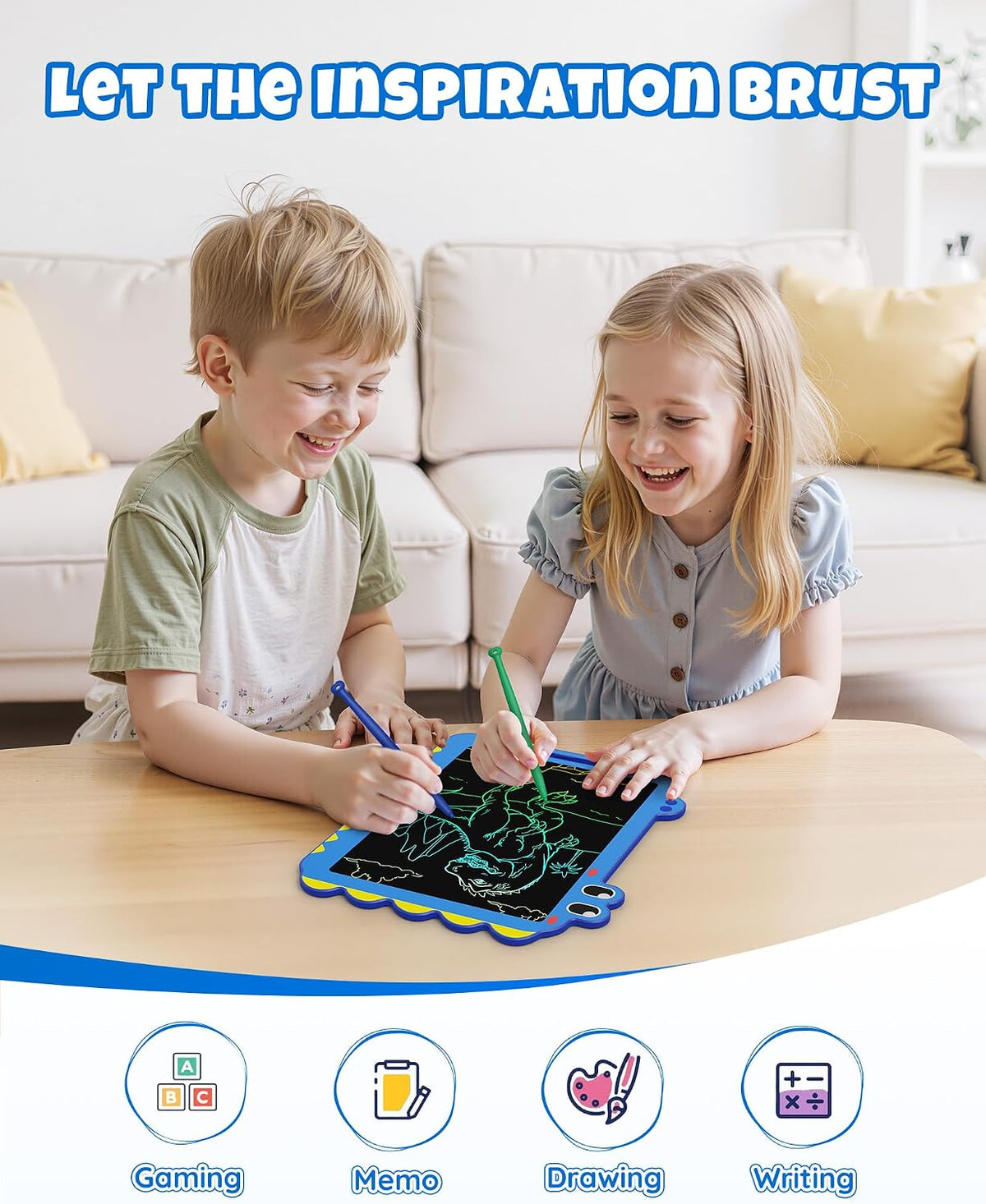 8.5 Inch LCD Doodle Board Tablet Toy - 12 Inch - Blue - image 2