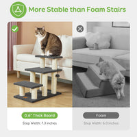 Dog Stairs & Cat Scratching Post Pet Steps for High Beds Couch – Essentials for Cats - 3-Steps - image 4