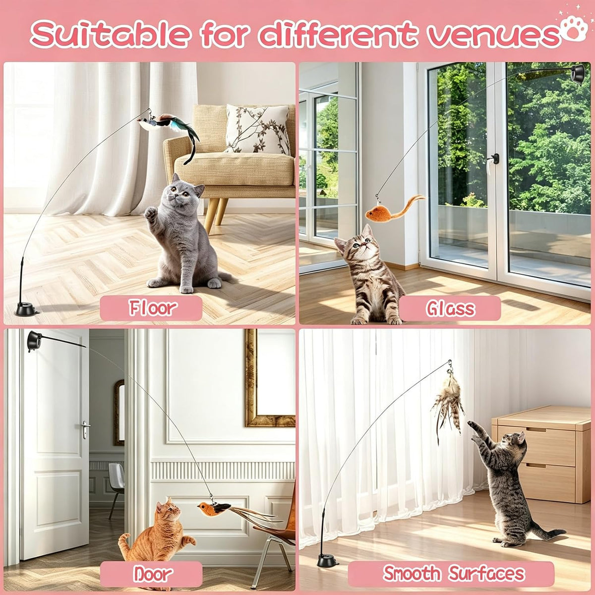 Interactive Bird Simulation Cat Toy Set – Essentials for Cats - image 3