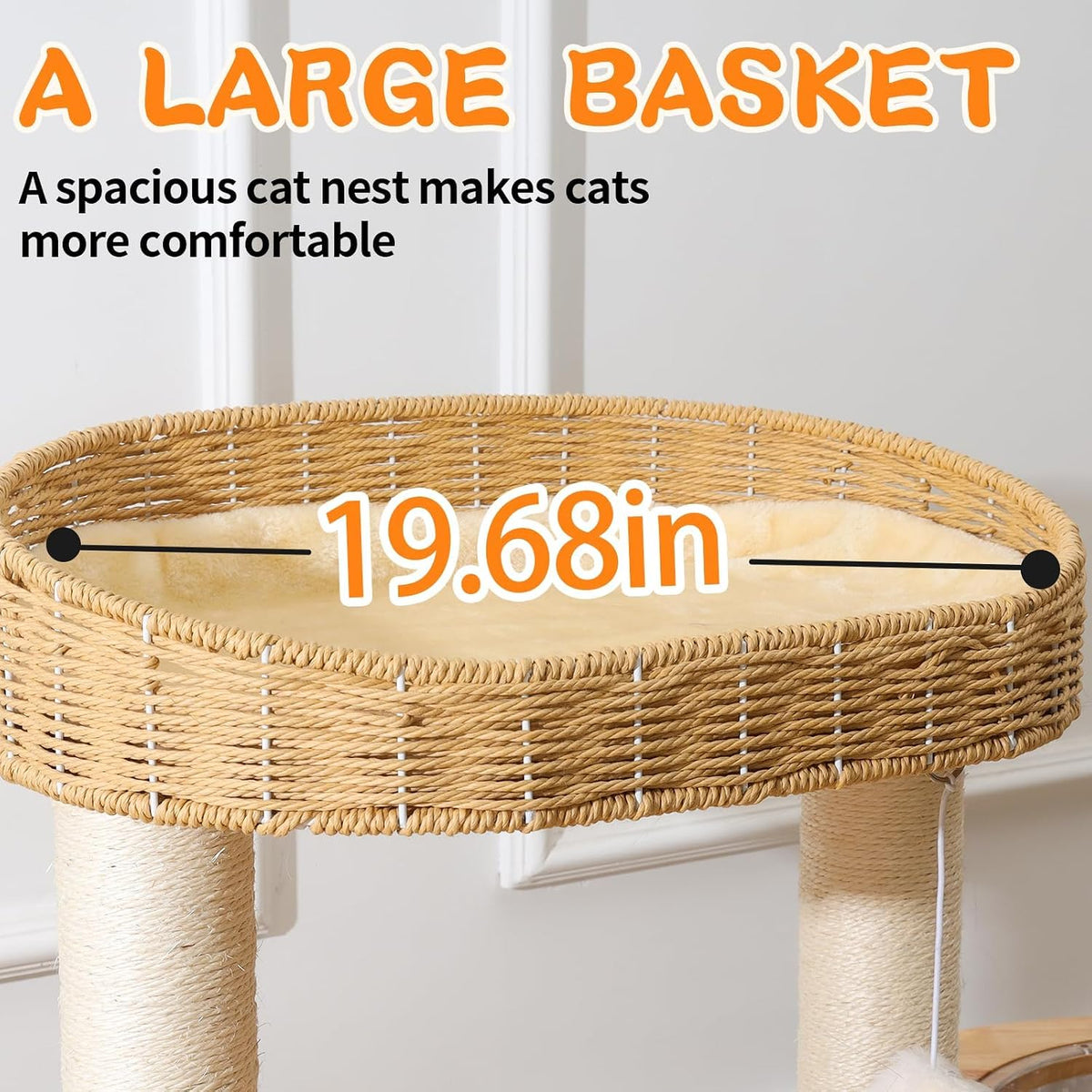 SHODMI 54" Modern Cat Tree Tower for Indoor Cats - LS-02-new1 - image 3