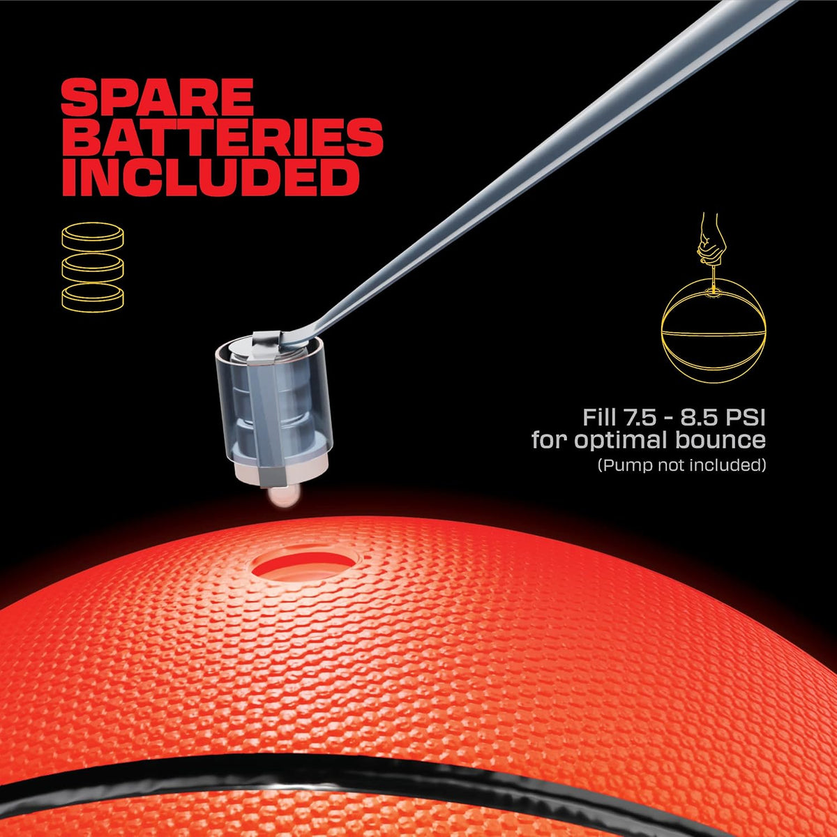 FlashCatch Light Up Basketball, Glow in The Dark - image 3