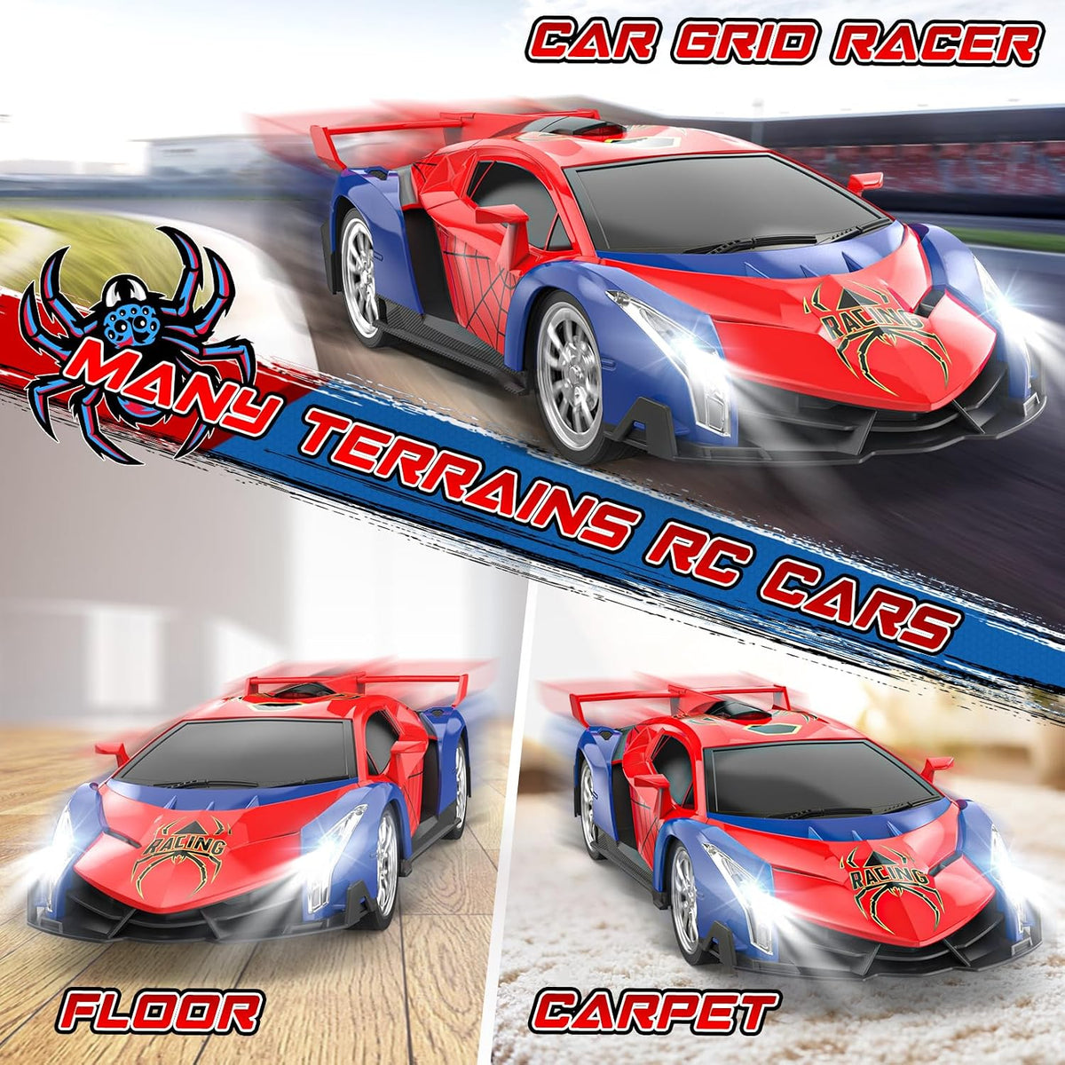 Growsland Remote Control Car for Kids - Red - image 4