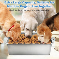 Stainless Steel Dog Water Bowl - 1 Pack-4 Gallon - image 3