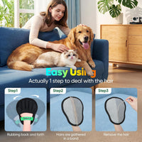 Pet Hair Removal Glove for Cat & Dog - Black-1Pack - image 4