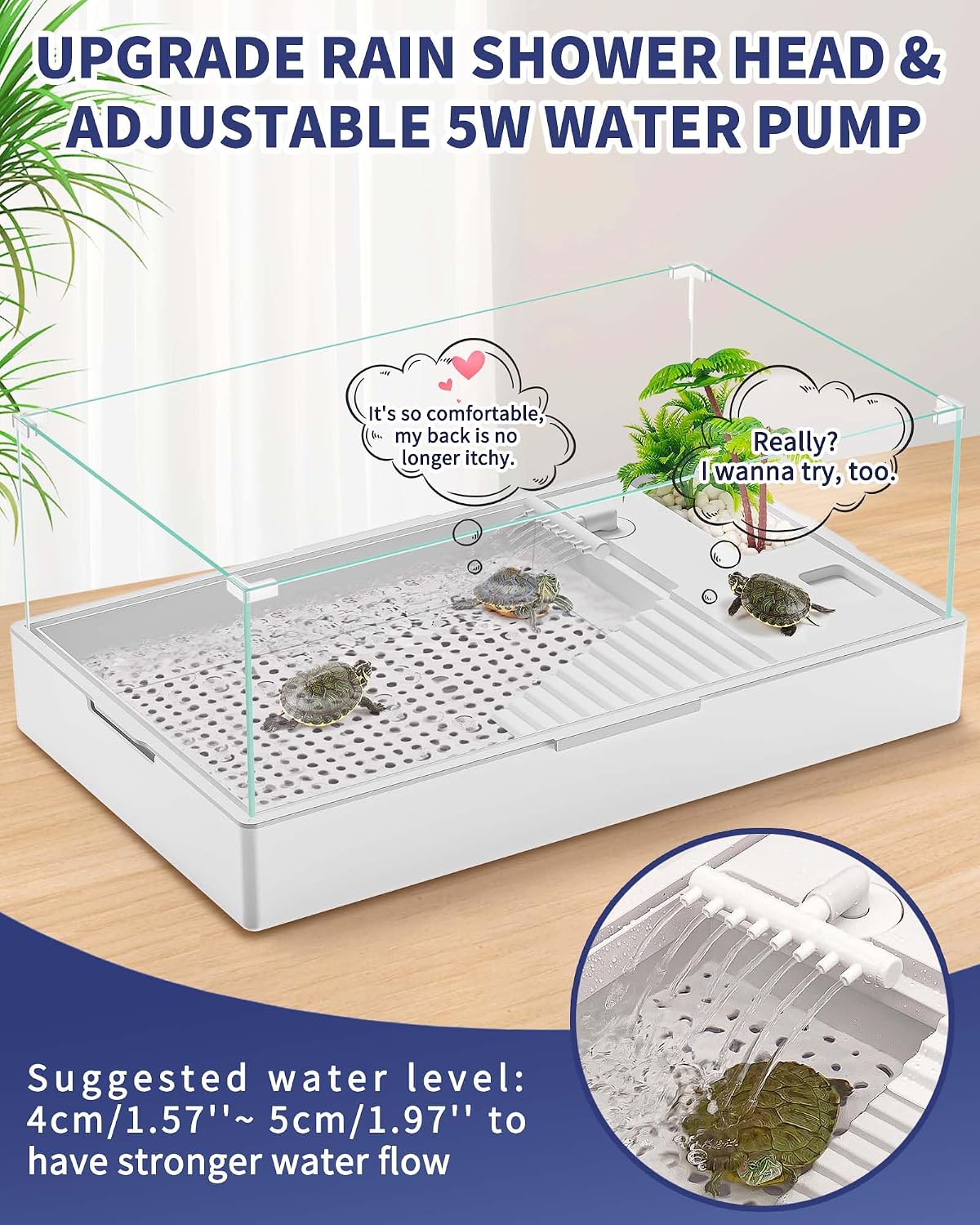 MoonOrange Turtle Tank Kit - L-23.6'' x 14.1'' x 10.4'' - image 2