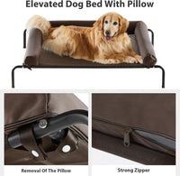 RRPETHOME Elevated Cooling Dog Cot 43x31" - Brown / 54.0"L x 34.0"W x 8.0"Th - image 4