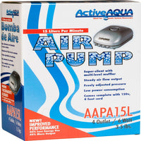 Active Aqua 4-Outlet Air Pump, 6W, Silver/Grey, Aquarium Aerator - image 3