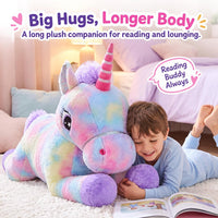 IKASA 43" Giant Unicorn Stuffed Animal, Super Soft - Polychrome - image 4