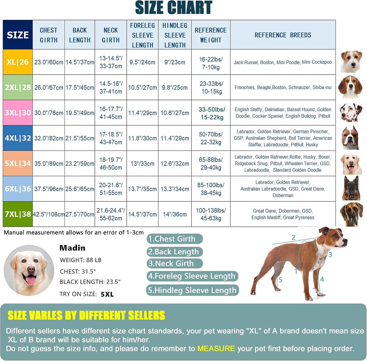 Yeapeeto cotton spandex dog onesie recovery suit with legs - view 2