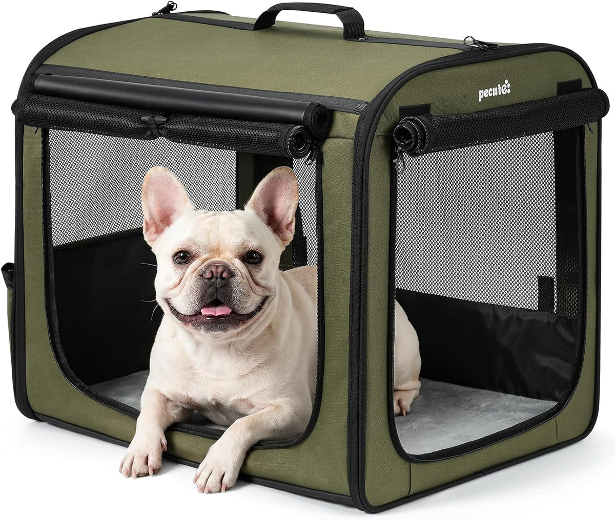 Dog Car Carrier Light Weight 24×17.7×20.5in - Green / 24.0"L x 17.7"W x 20.5"H