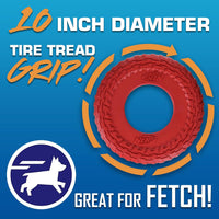 Nerf Dog Tire Flyer Dog Toy Gift Set - Multicolor / 10 Inch (Pack of 3) - image 2