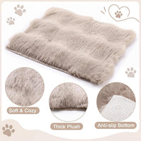 Jetec 3 Pcs Guinea Pig Beds, Fleece Small Animal Mats - Bubble Fleece / Winter / Brown - image 3