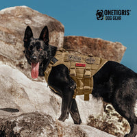OneTigris Large Tactical Dog Harness No Pull Handle XL Black – Essentials for Dogs - Medium / Brown - image 4