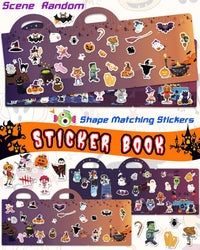 Walenced Reusable Sticker Book, Stickers for Kids - Halloween - image 3