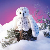 Folkmanis Snowy Owl Hand Puppet, Standard Packaging, White - image 3