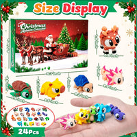 30Pcs 3D Printed Animals Set for Kids - colorful 24PC - image 2