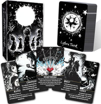 sishui Gilded Age Tarot Deck with Guidebook - Black（3.15in*4.7in）