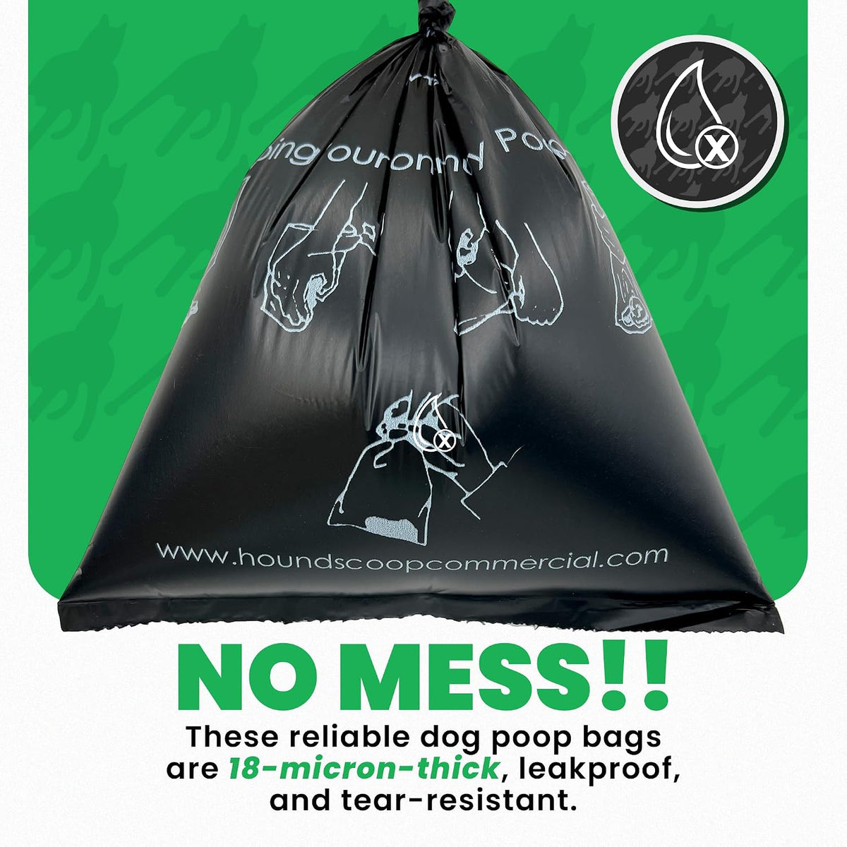2000 Ct Pet Waste Bags on Roll for Poop Station Dispensers – Essentials for Dogs - image 4