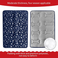 Dog Crate Mat (42" X 28"), Soft Dog Bed Mat with Cute Prints, Personalized Crate Pad, Anti-Slip Bottom, Machine Washable Kennel Pad